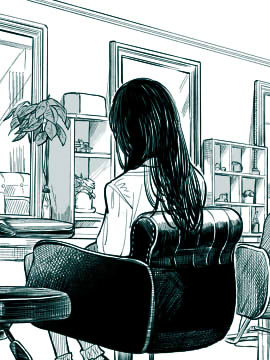 理发的女孩漫画