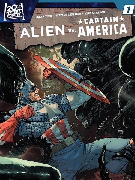 异形大战美国队长漫画